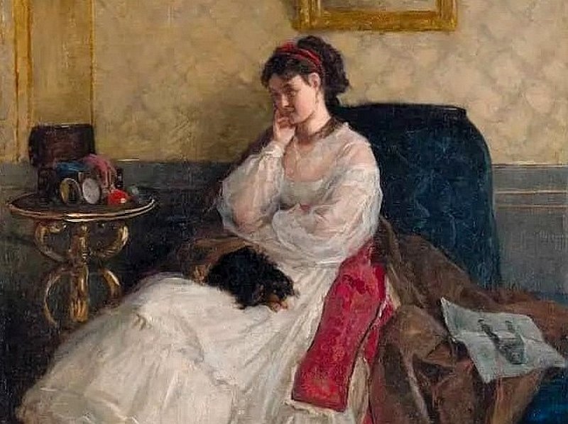 Портрет жены Евгении, 1868 г.