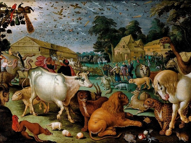 Ковчег патриарха Ноя перед потопом. Картина 1640-х гг.