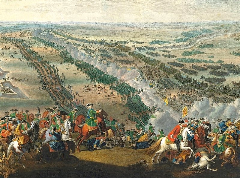 Полтавская битва. Картина 1726 г.
