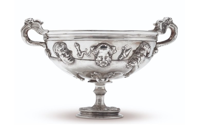 Серебряная металлическая чаша Сокровища Хильдешейма, фабрика «Christofle», Франция, 1870 год