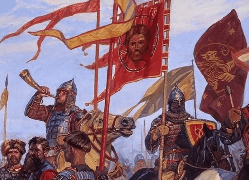 Знамена древней Руси. Современный рисунок