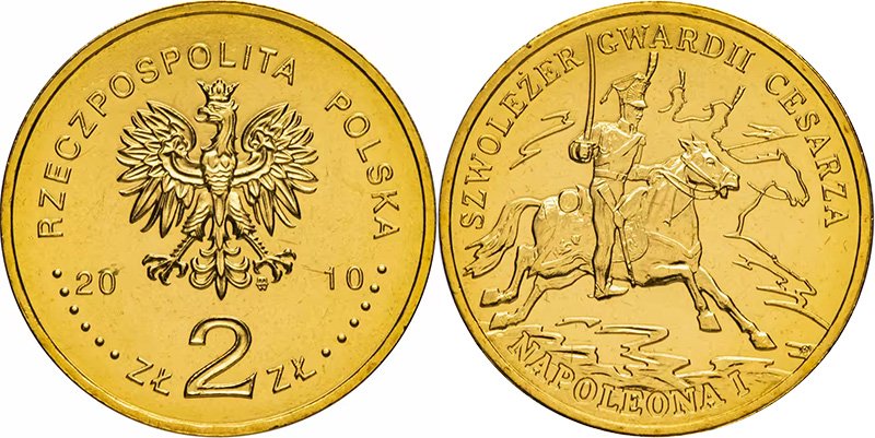2 злотых 2010 года