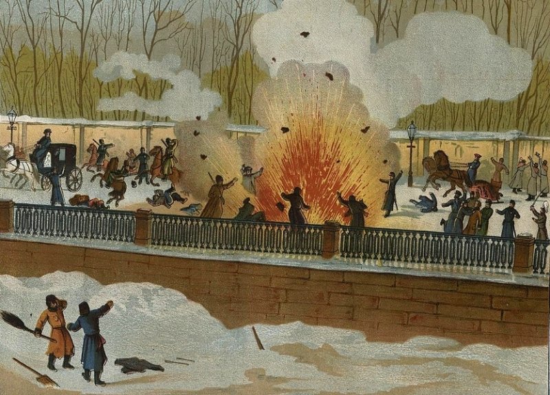 Покушение на Александра II. Иллюстрация 1881 г.