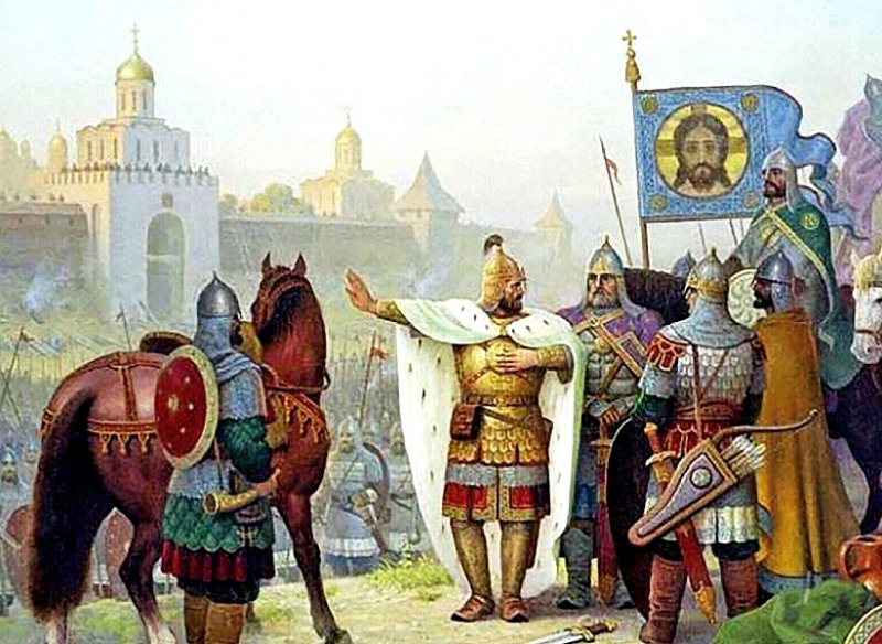 Долгорукий осаждает Киев в 1149 г. Современная картина