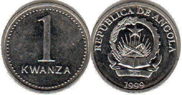 1 кванза. 1999 год. Ангола