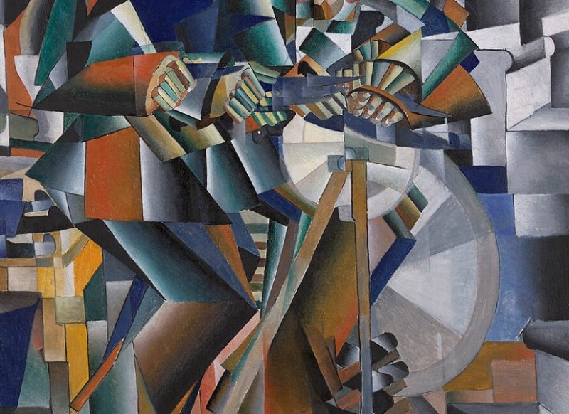 Точильщик. Казимир Малевич, 1913 г.