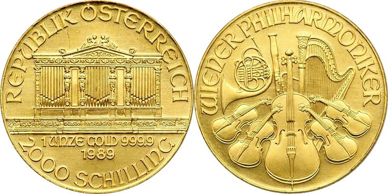 2000 шиллингов «Венская филармония»
