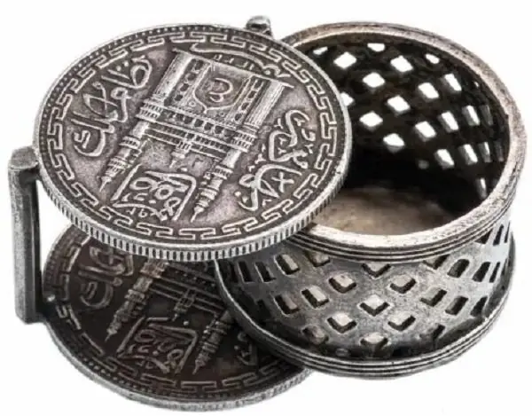 Резная монетница в исламском стиле. Серебро. Начало ХХ века