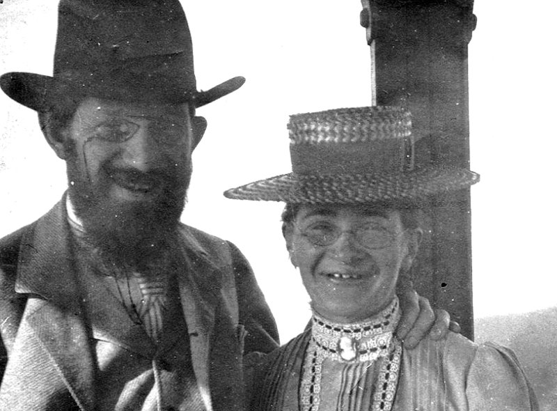 Струве с женой Ниной, 1910 г.