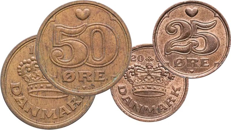25 и 50 эре Дании