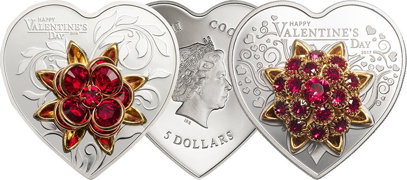 Монеты серии «Silver Hearts»