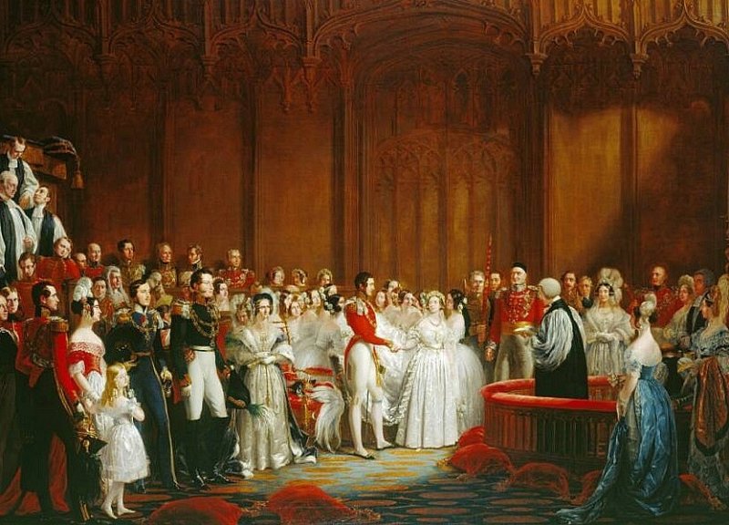 Свадьба Виктории и Альберта. Картина 1841 г.
