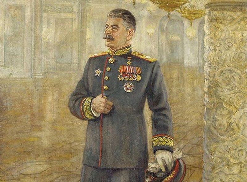 Генералиссимус И.В. Сталин в маршальском мундире
