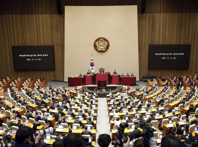 Заседание парламента Южной Кореи