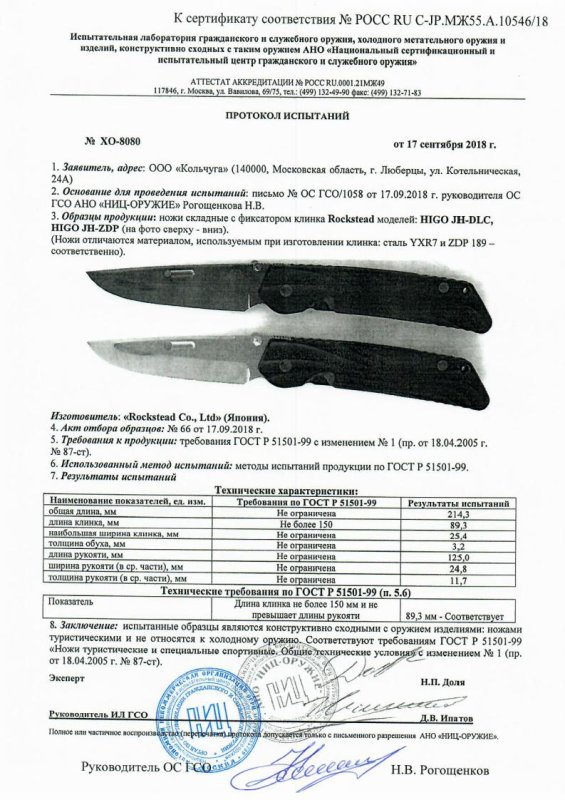 Ножи складные с фиксатором Rockstead HIGO JH-ZDP и HIGO JH-DLC