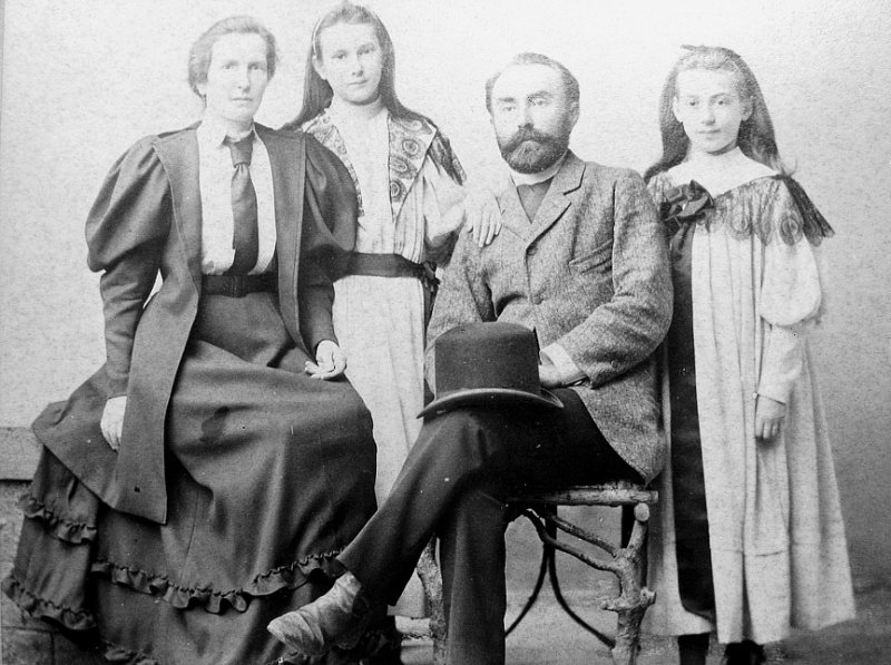 Плеханов с семьей в 1893 г.