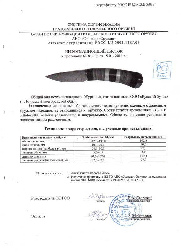 Нож нескладной Русский булат «Жерех»