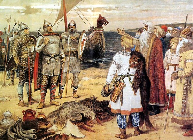 Призвание варягов. Картина В.М. Васнецова 1912 г.