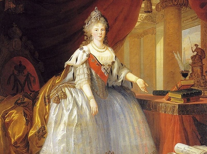 Мария Федоровна на портрете 1799 г.