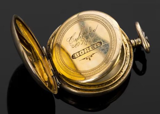 Корпус для карманных часов, серебро 84 пробы, Borel, Швейцария (1893-1934 гг.)