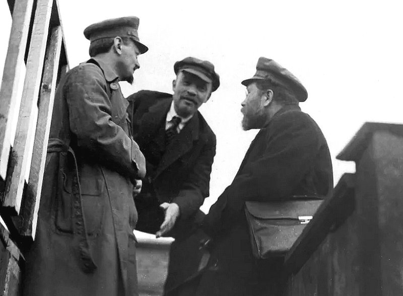 Троцкий, Ленин и Каменев, 1920 г.