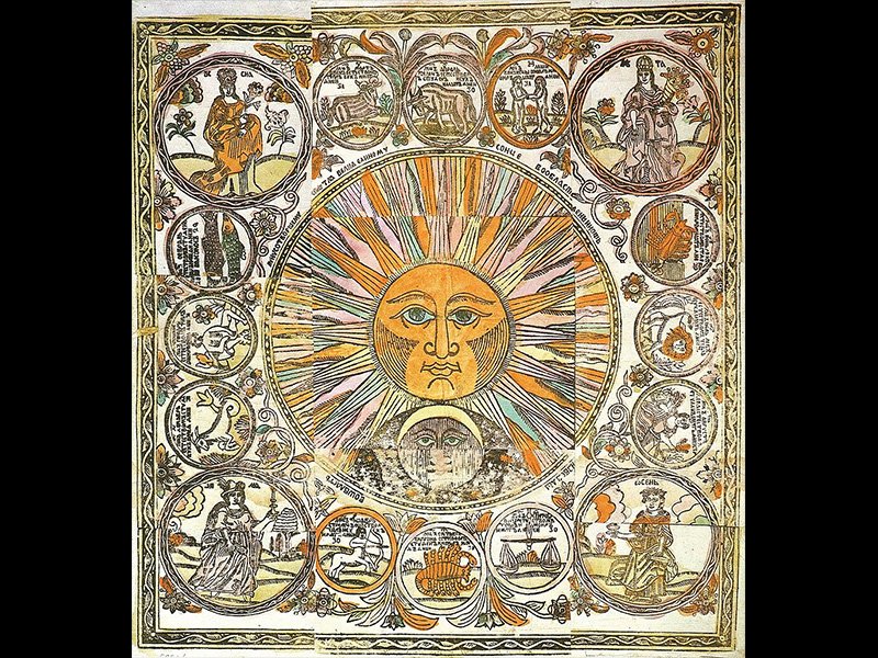 Знаки Зодиака и времена года на русском лубке (конец XVII - начало XVIII века)