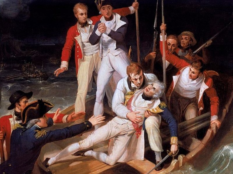 Нельсон в битве при Тенерифе, 1806 г.
