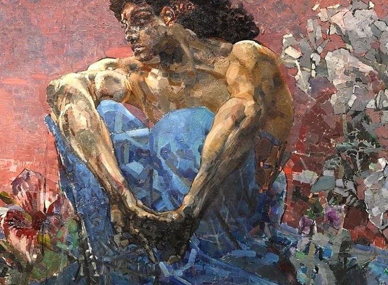 Демон сидящий. Картина 1890 г.