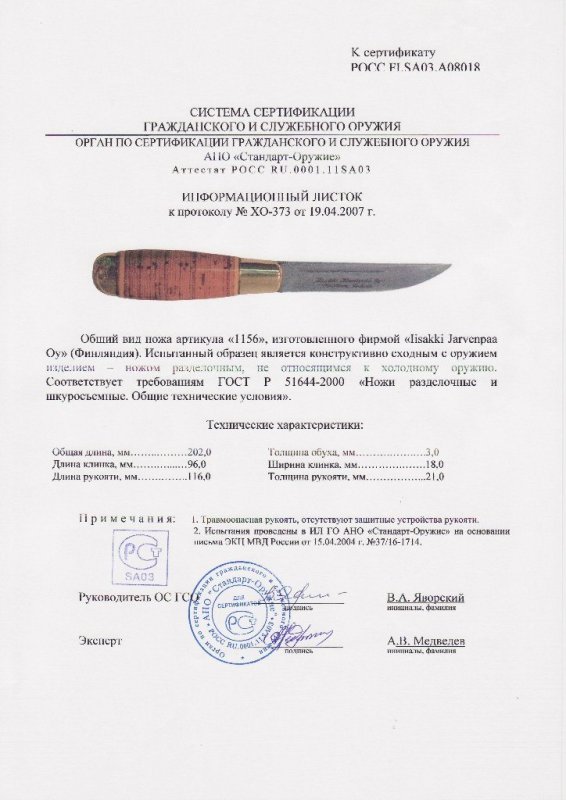 Нож нескладной Iisakki «1156»