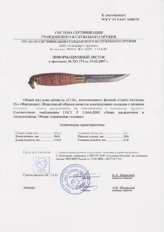 Нож нескладной Iisakki «2156»