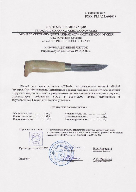 Нож нескладной Iisakki «6216.0»