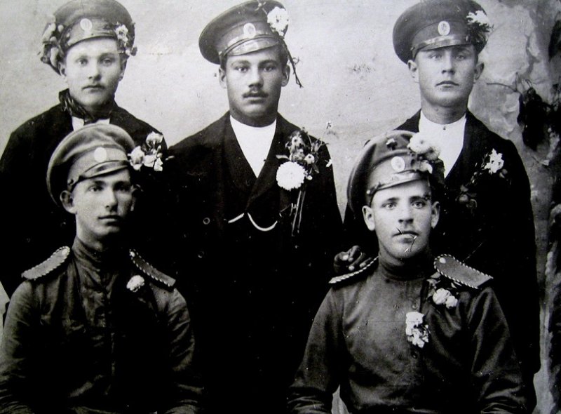 Добровольцы Латышского стрелкового батальона, 1915 г.