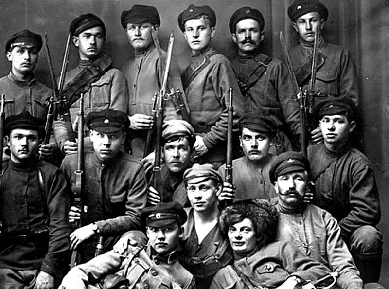 Латышские стрелки в 1918 г.