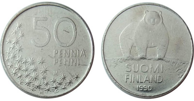 50 пенни 1990-2001