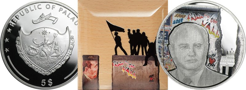 5 долларов 2014 года «Падение Берлинской стены»