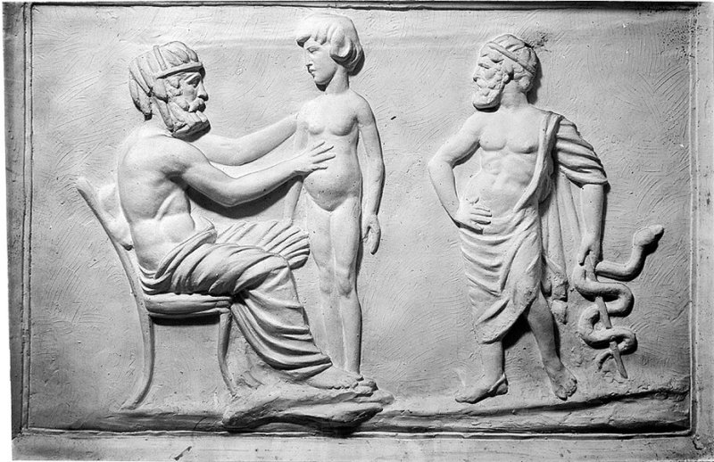 Обследование больного античными врачами