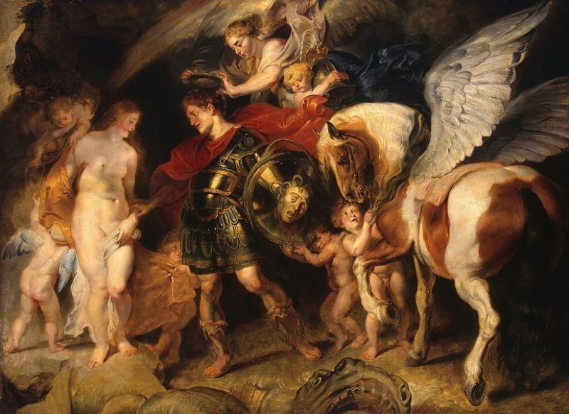 Персей и Андромеда. Картина Рубенса 1642 г.