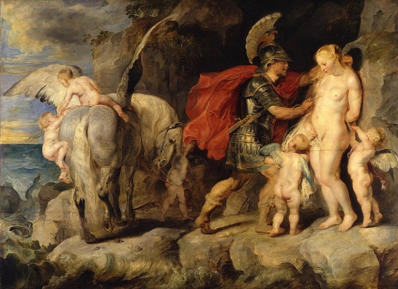 Спасение Андромеды. Картина Рубенса 1620 г.