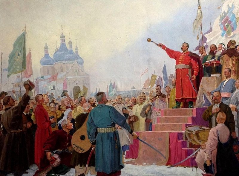 Переяславская рада 1654 г. Картина 1950-х гг.