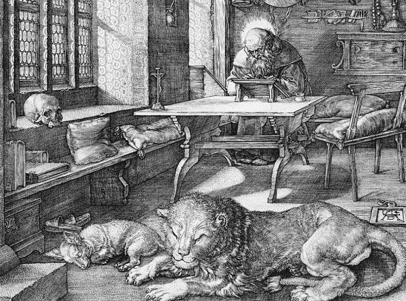 Гравюра А. Дюрера резцом на меди 1514 г.