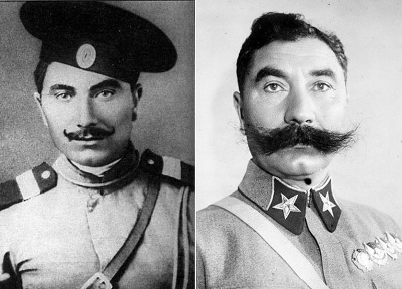 С.М. Буденный в 1915 и в 1938 гг.