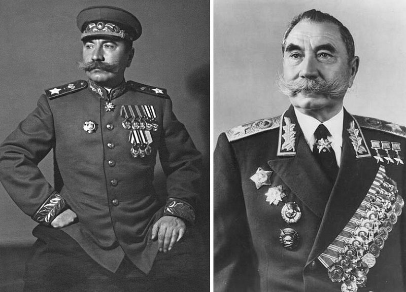 Маршал Буденный в 1948 и 1968 гг.