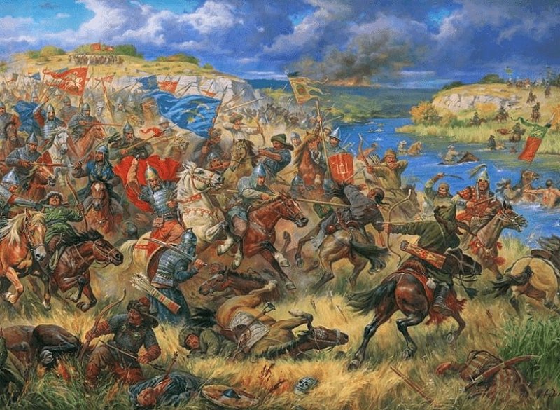 Битва на Калке. Современная иллюстрация