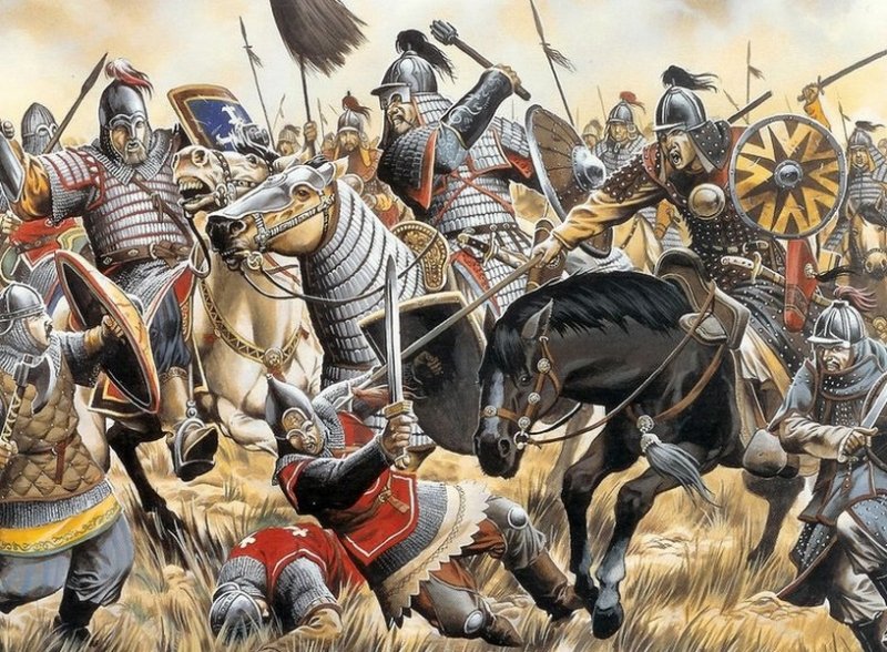 Битва при Калке. Современная иллюстрация