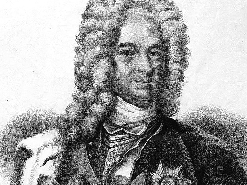 Меншиков на гравюре 1700-х гг.
