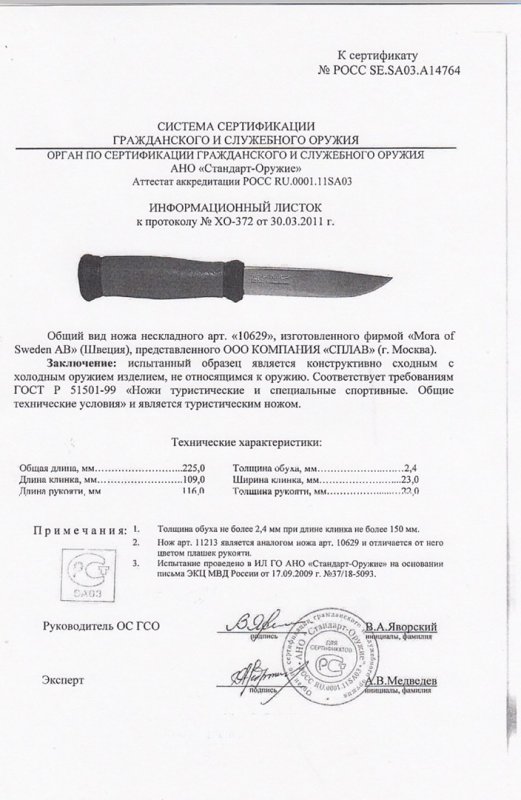 Нож нескладной Mora 10629 (11213)