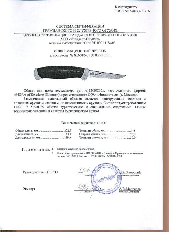 Нож нескладной Mora 112-20235