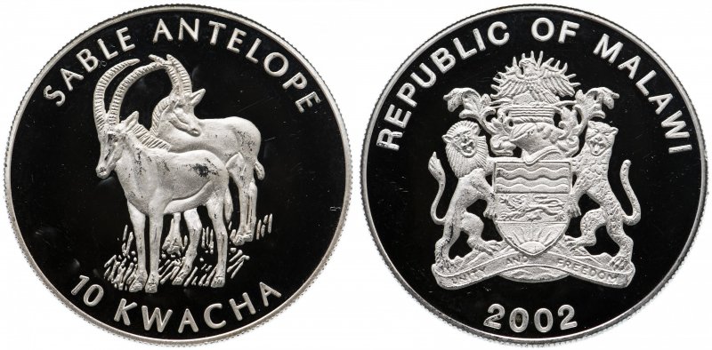 Монета Малави с изображением антилопы