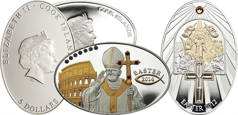 5 долларов 2012 и 2014 гг. «Пасха»
