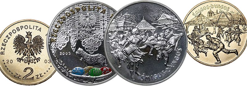 Польские монеты пасхальной тематики